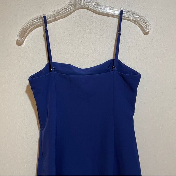 NEW NBD Revolve Cosmopolitan Mini Dress Blue Size Small Slit Party - Picture 12 of 16
